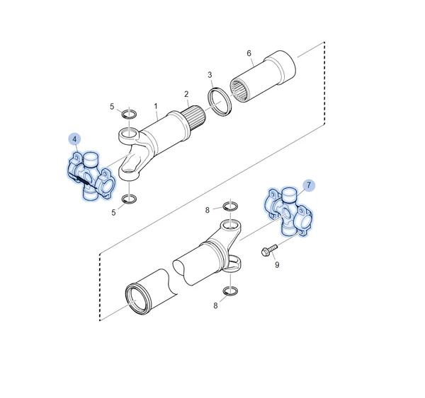 Scania UNIVERSAL JOINT CROSS 2204664